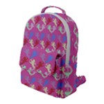 Colorful Cherubs Pink Flap Pocket Backpack (Large)