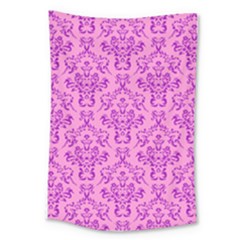 Victorian Paisley Pink Large Tapestry by snowwhitegirl