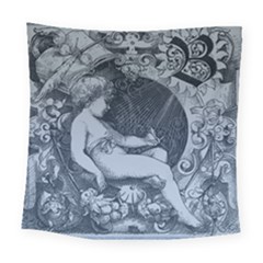 Victorian Angel With Shining Light Square Tapestry (large)