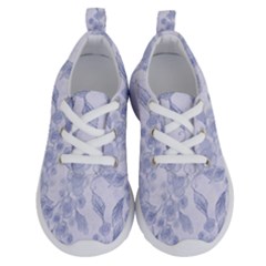 Blue Floral Running Shoes by snowwhitegirl