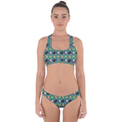 That Is How I Roll - Turquoise Cross Back Hipster Bikini Set by WensdaiAmbrose