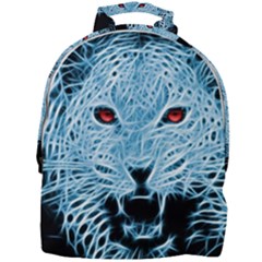 Animals Leopard Fractal Photoshop Mini Full Print Backpack by Pakrebo