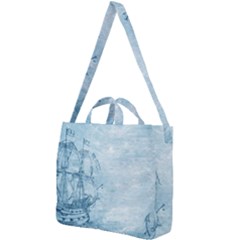 Sail Away - Vintage - Square Shoulder Tote Bag by WensdaiAmbrose