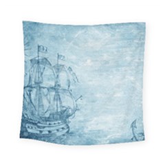 Sail Away - Vintage - Square Tapestry (small) by WensdaiAmbrose