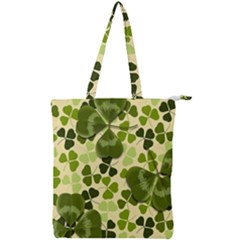 Drawn To Clovers Double Zip Up Tote Bag by WensdaiAmbrose