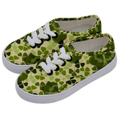 Drawn To Clovers Kids  Classic Low Top Sneakers by WensdaiAmbrose