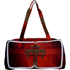Wonderful Celtic Cross On Vintage Background Multi Function Bag by FantasyWorld7