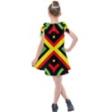 Reggae Vintage Geometric Vibrations Kids  Tie Up Tunic Dress View2