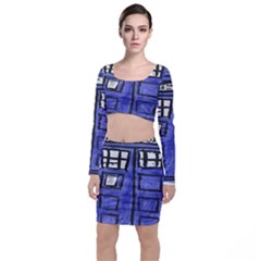 Tardis Painting Top And Skirt Sets by Sudhe