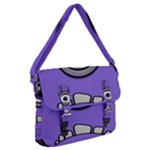 Evil Purple Buckle Messenger Bag
