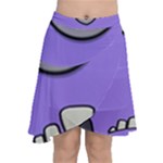 Evil Purple Chiffon Wrap Front Skirt