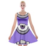 Evil Purple Velvet Skater Dress