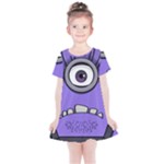 Evil Purple Kids  Simple Cotton Dress