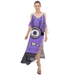 Evil Purple Maxi Chiffon Cover Up Dress
