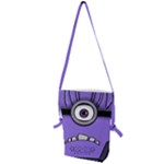 Evil Purple Folding Shoulder Bag
