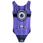 Evil Purple Kids  Cut-Out Back One Piece Swimsuit