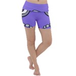 Evil Purple Lightweight Velour Yoga Shorts