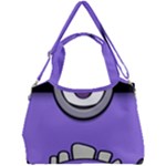 Evil Purple Double Compartment Shoulder Bag