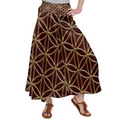 Flower Of Life Satin Palazzo Pants by Sudhe