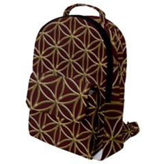 Flower Of Life Flap Pocket Backpack (small) by Sudhe