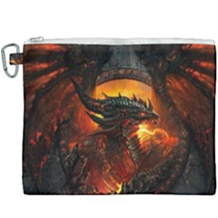 Dragon Legend Art Fire Digital Fantasy Canvas Cosmetic Bag (xxxl) by Sudhe