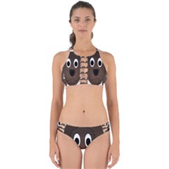 Dog Pup Animal Canine Brown Pet Perfectly Cut Out Bikini Set by Sudhe