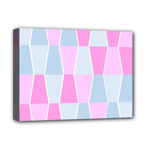 Geometric Pattern Design Pastels Deluxe Canvas 16  X 12  (stretched) 