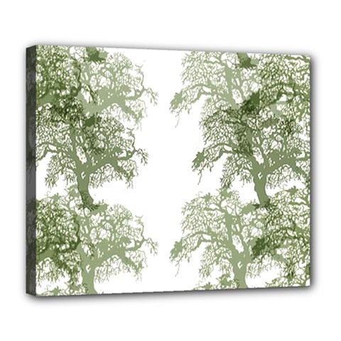Trees Tile Horizonal Deluxe Canvas 24  X 20  (stretched) by Sudhe