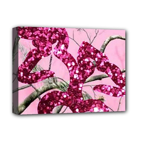 Love Browning Deer Glitter Deluxe Canvas 16  X 12  (stretched) 