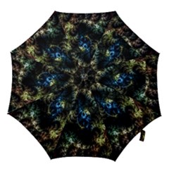 Abstract Digital Art Fractal Hook Handle Umbrellas (small) by Sudhe