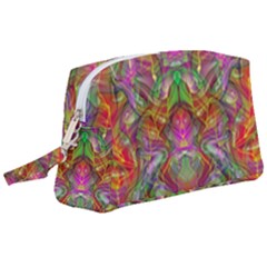 Background Psychedelic Colorful Wristlet Pouch Bag (large) by Sudhe