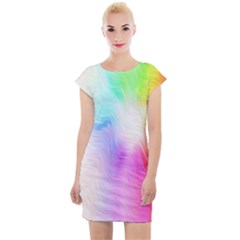 Psychedelic Background Wallpaper Cap Sleeve Bodycon Dress by Sudhe