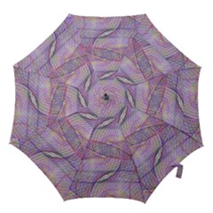 Purple Background Abstract Pattern Hook Handle Umbrellas (small) by Sudhe
