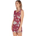 Floral Pattern Background Bodycon Dress View2