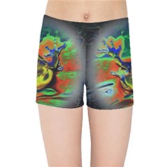 Abstract Transparent Background Kids  Sports Shorts by Sudhe