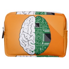Technology Brain Digital Creative Make Up Pouch (medium) by Sudhe