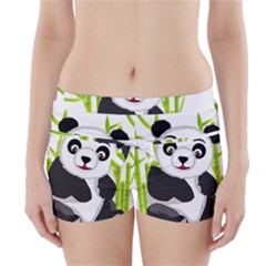 Giant Panda Bear Boyleg Bikini Wrap Bottoms by Sudhe