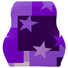 Purple Stars Pattern Shape Car Seat Velour Cushion 
