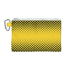 Dot Halftone Pattern Vector Canvas Cosmetic Bag (medium) by Mariart