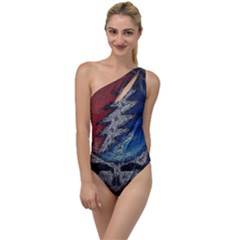 Grateful Dead Logo To One Side Swimsuit by Sudhe