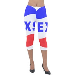 Sexsi Sexy Logo Lightweight Velour Capri Leggings  by Sudhe