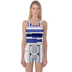 R2 Series Astromech Droid One Piece Boyleg Swimsuit by Sudhe