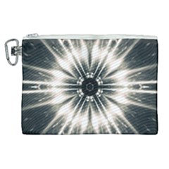Abstract Fractal Pattern Lines Canvas Cosmetic Bag (xl) by Pakrebo