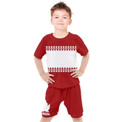 Canada Classic Kids  Sports Set Canada Tee And Shorts Set by CanadaSouvenirs