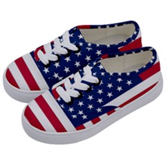 American Flag Kids  Classic Low Top Sneakers by Valentinaart