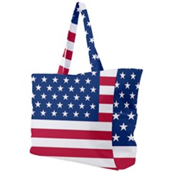 American Flag Simple Shoulder Bag by Valentinaart
