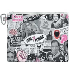 Feminism Collage  Canvas Cosmetic Bag (xxxl) by Valentinaart