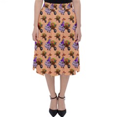 Flowers Girl Barrow Wheel Barrow Classic Midi Skirt by Alisyart