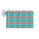 Abstract Colorful Unique Canvas Cosmetic Bag (Medium) View1