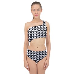 Optical Illusion Illusion Black Spliced Up Two Piece Swimsuit by Pakrebo